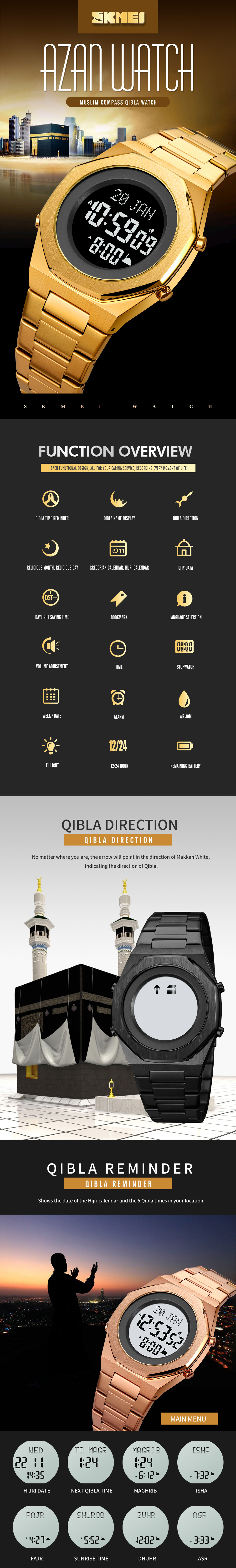 mens analog quartz large dial