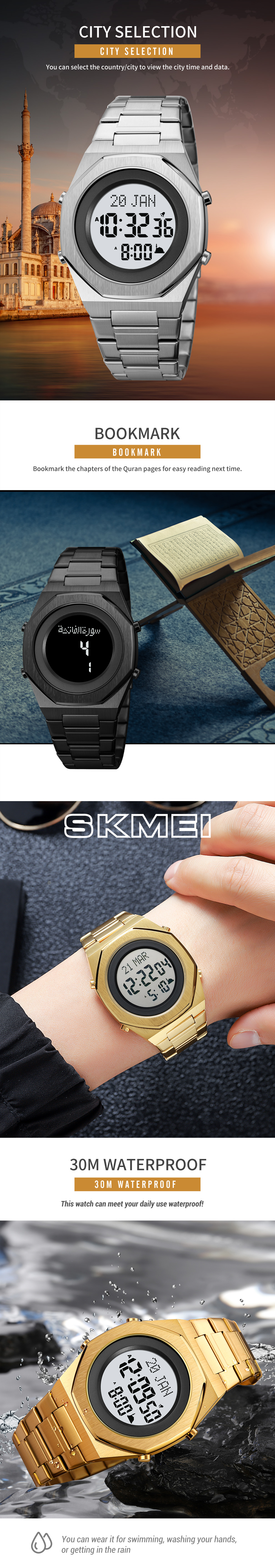 black dial large mens watch