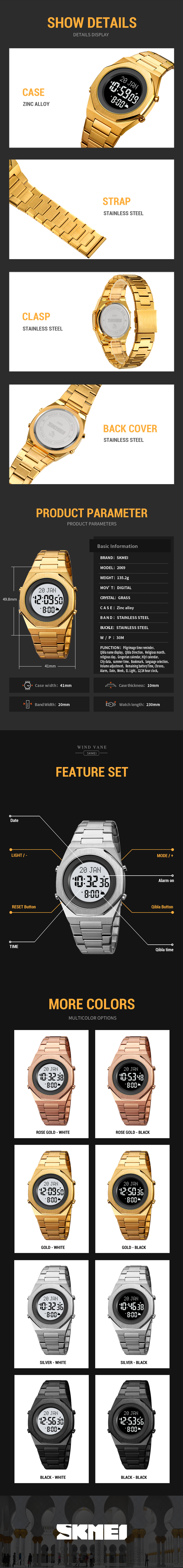 mens large dial quartz watch