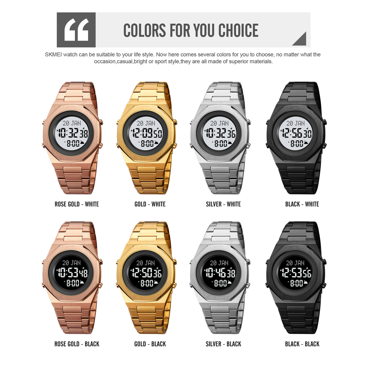 birthday present large dial watch