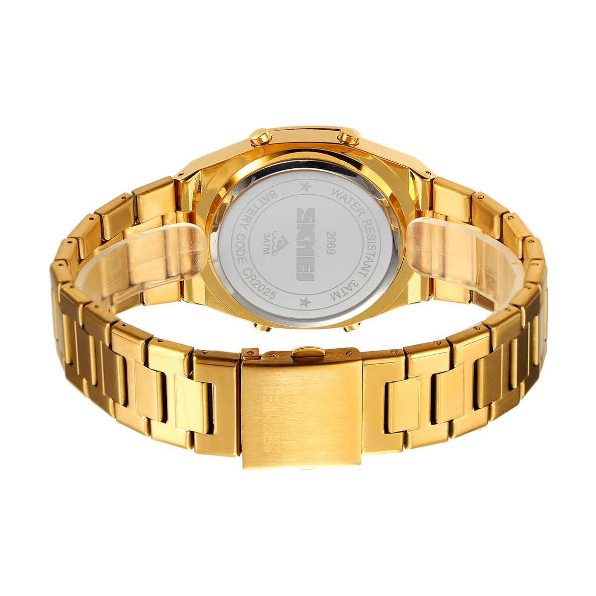 big dial stainless steel mens watch