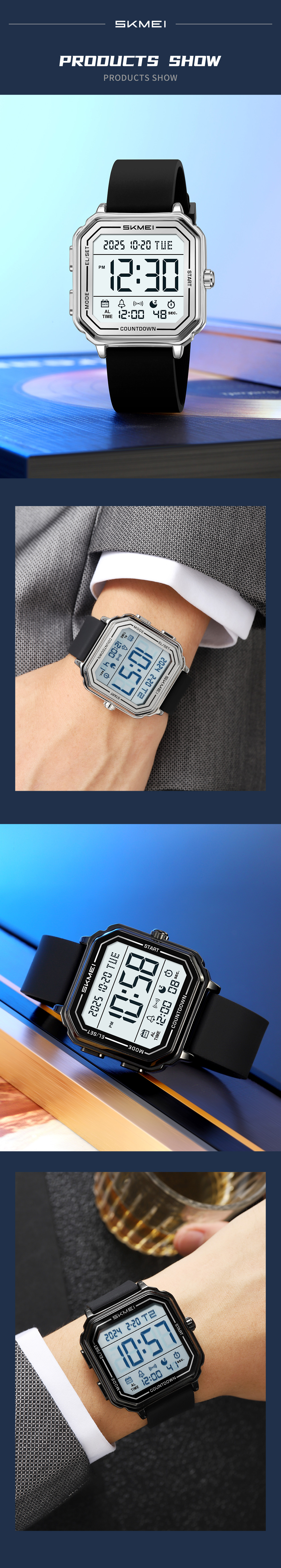 thin square dress watch