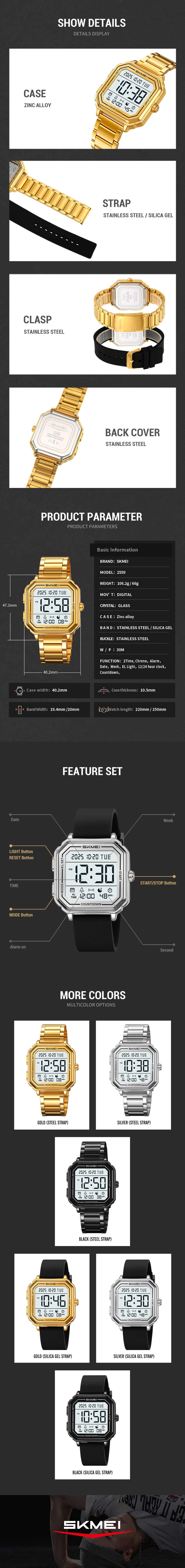 thin square dress watch