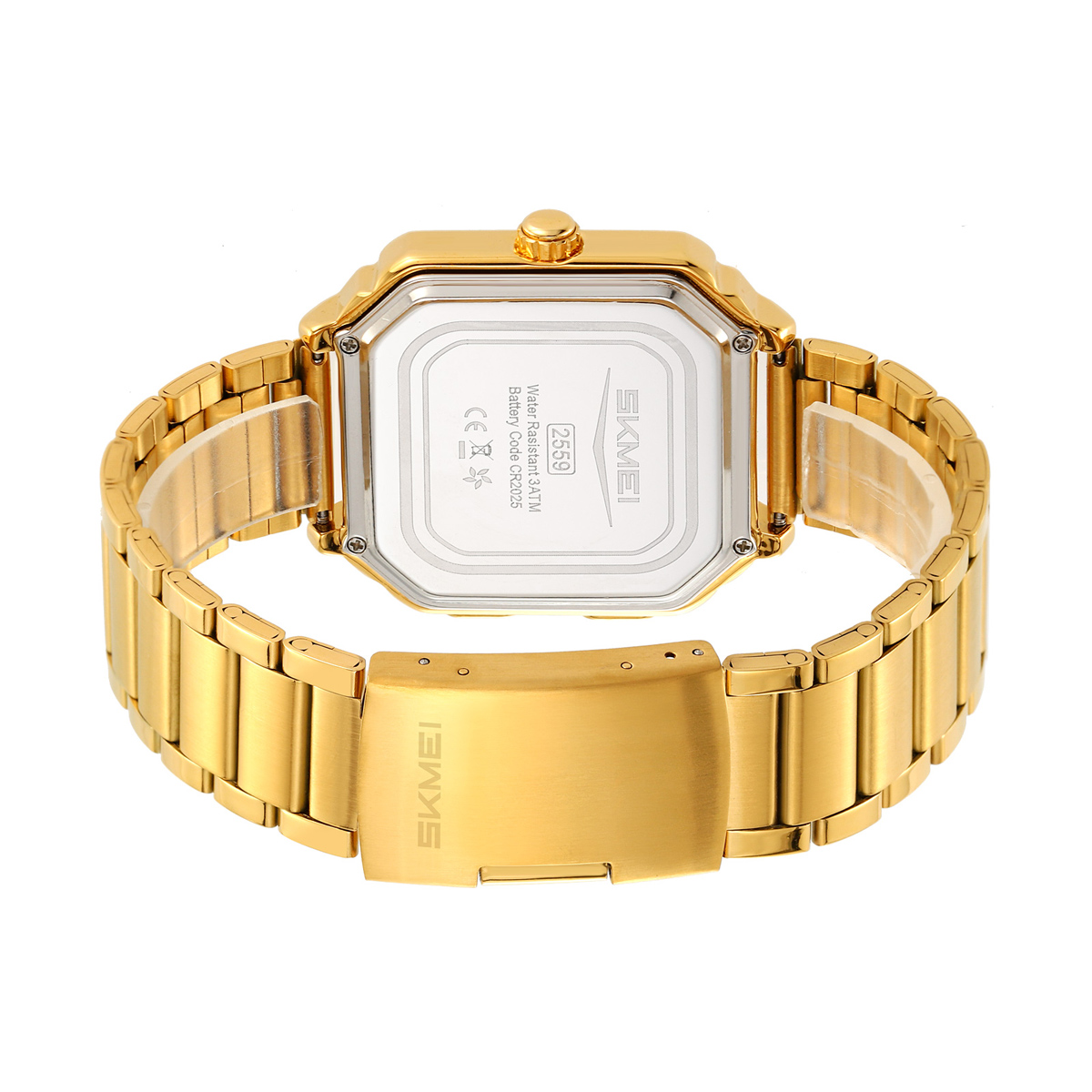 slim square formal watch