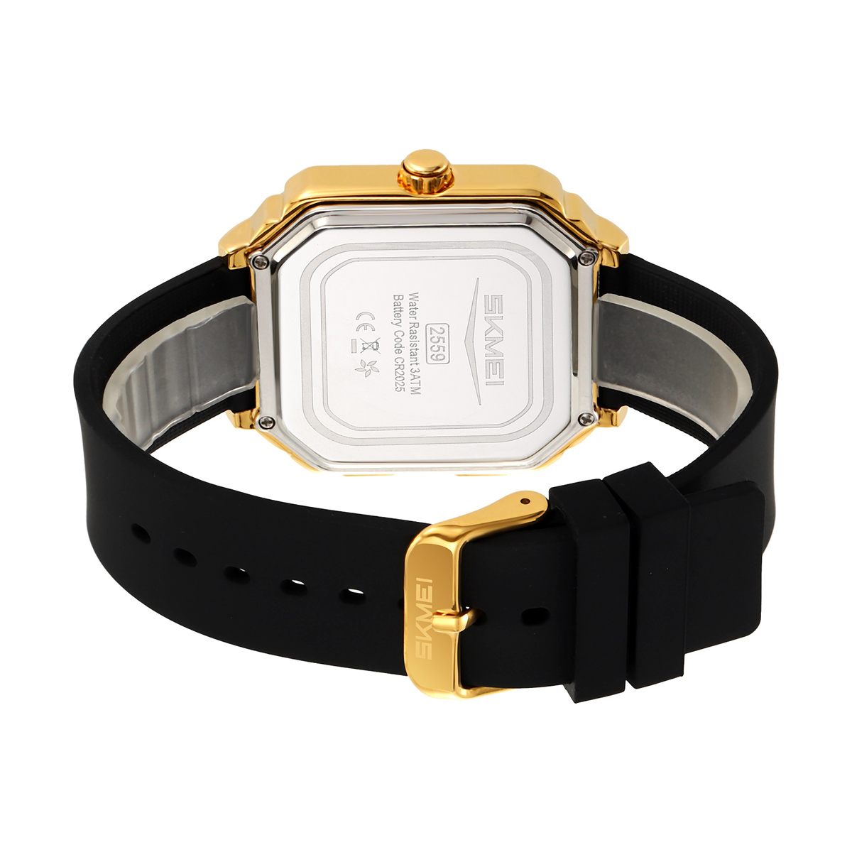 thin square leather watch