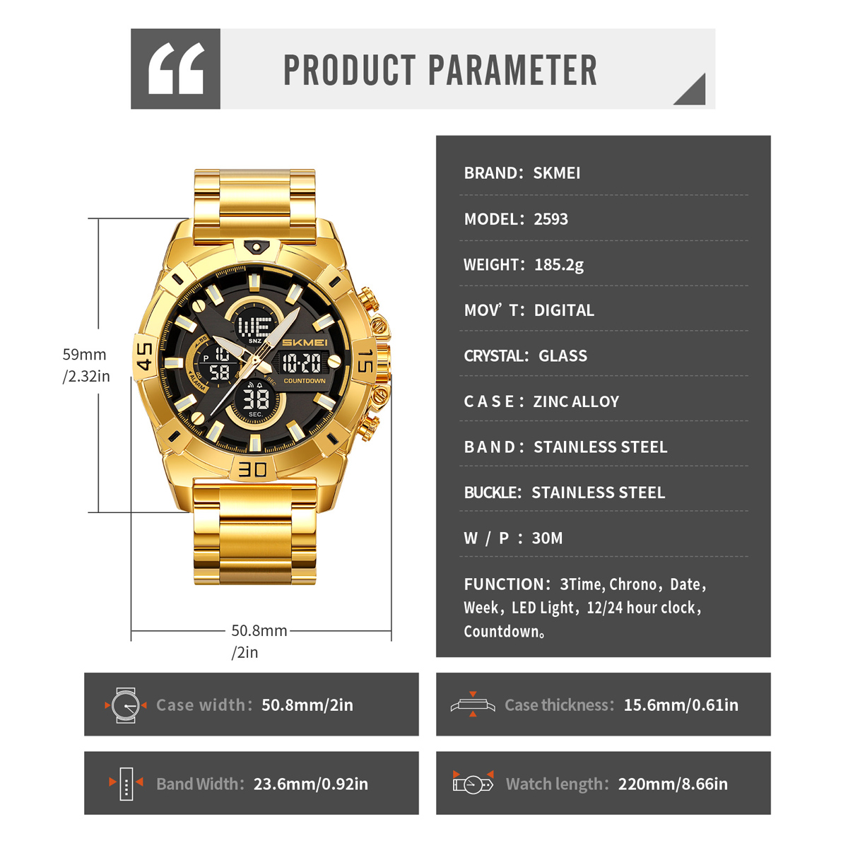 fathers day slim watch