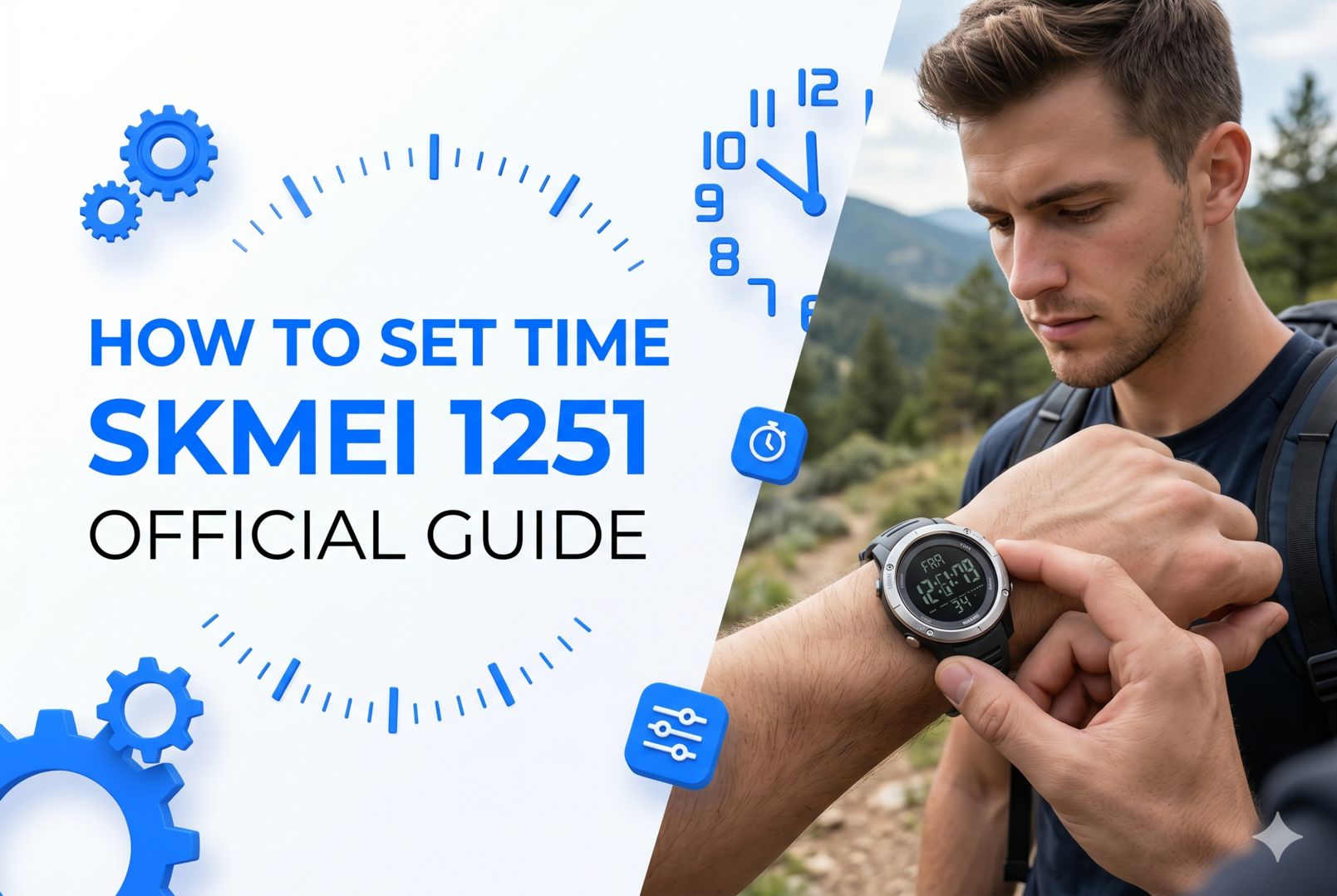 how to set time on skmei 1251 watch