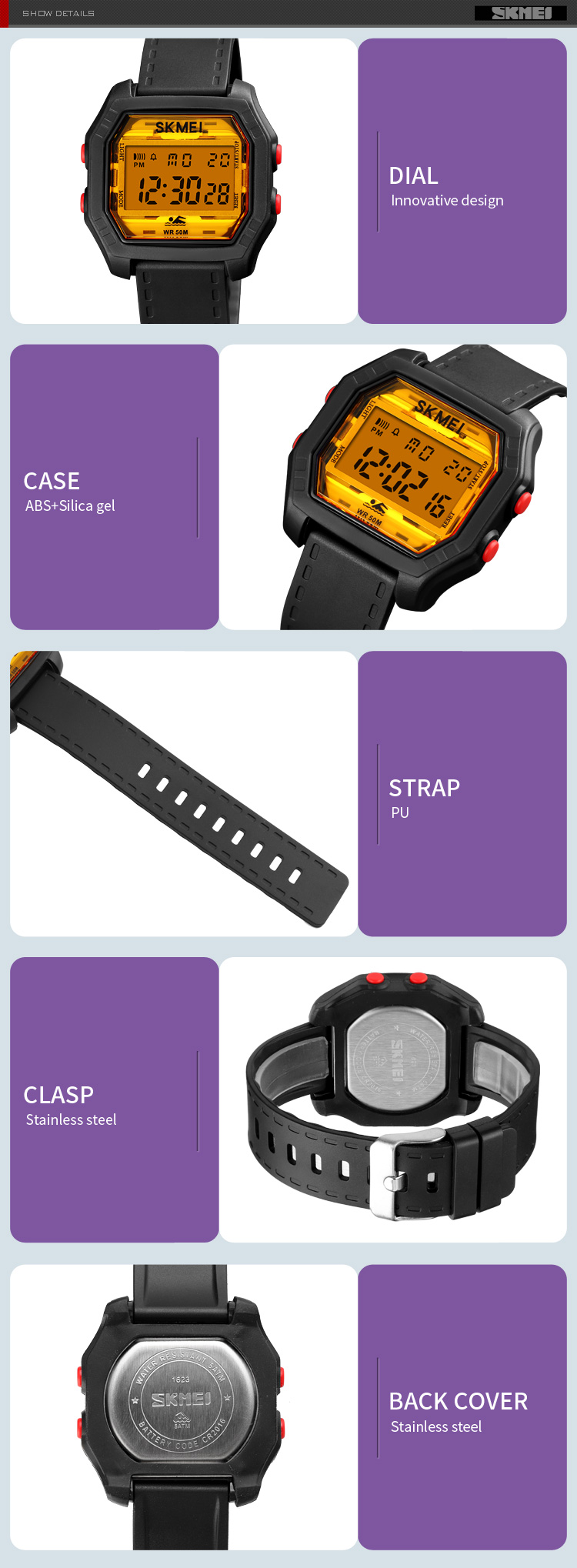 skmei 1623 watches 4