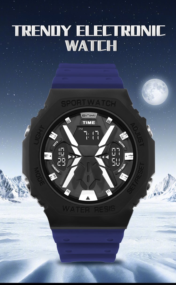 BNMI 2023G-B Analog Digital Watch with Alarm and IP67 Rating 1 analog digital wrist watch with alarm 1