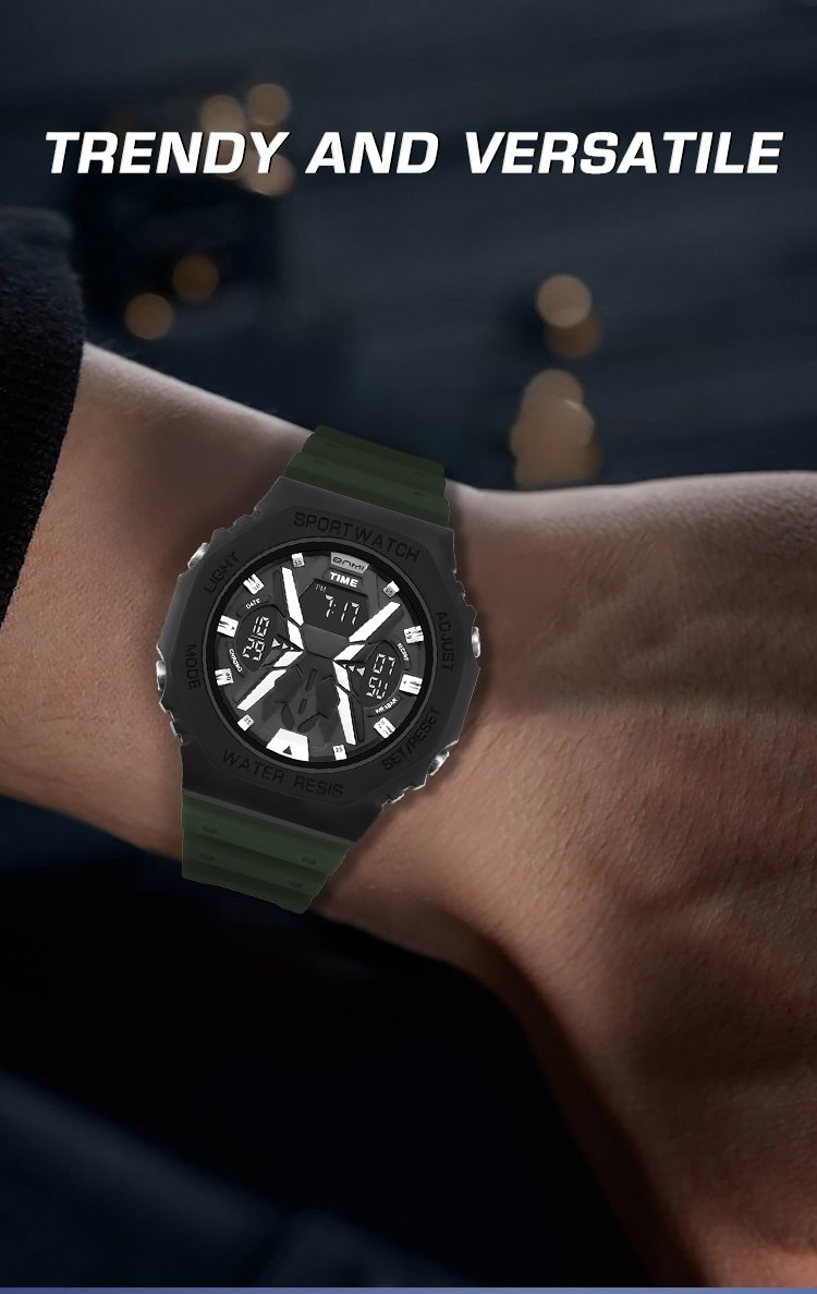 BNMI 2023G-B Analog Digital Watch with Alarm and IP67 Rating 4 analog digital wrist watch with alarm 4