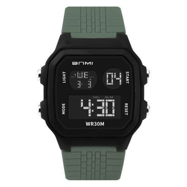 BNMI 1811G-C Octagonal Digital Watch with Day-Date Display