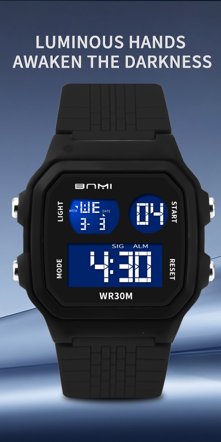 octagonal digital wrist watch 3