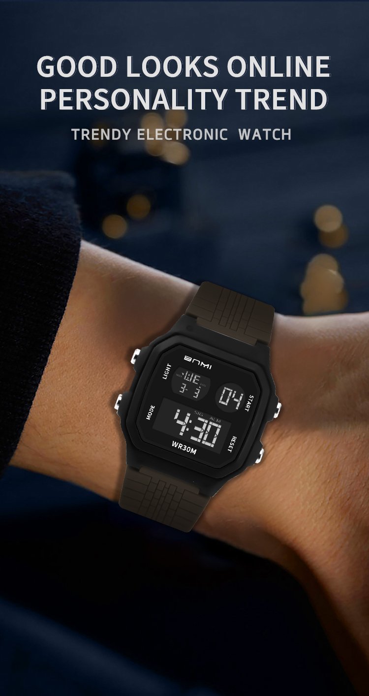 octagonal digital wrist watch 4