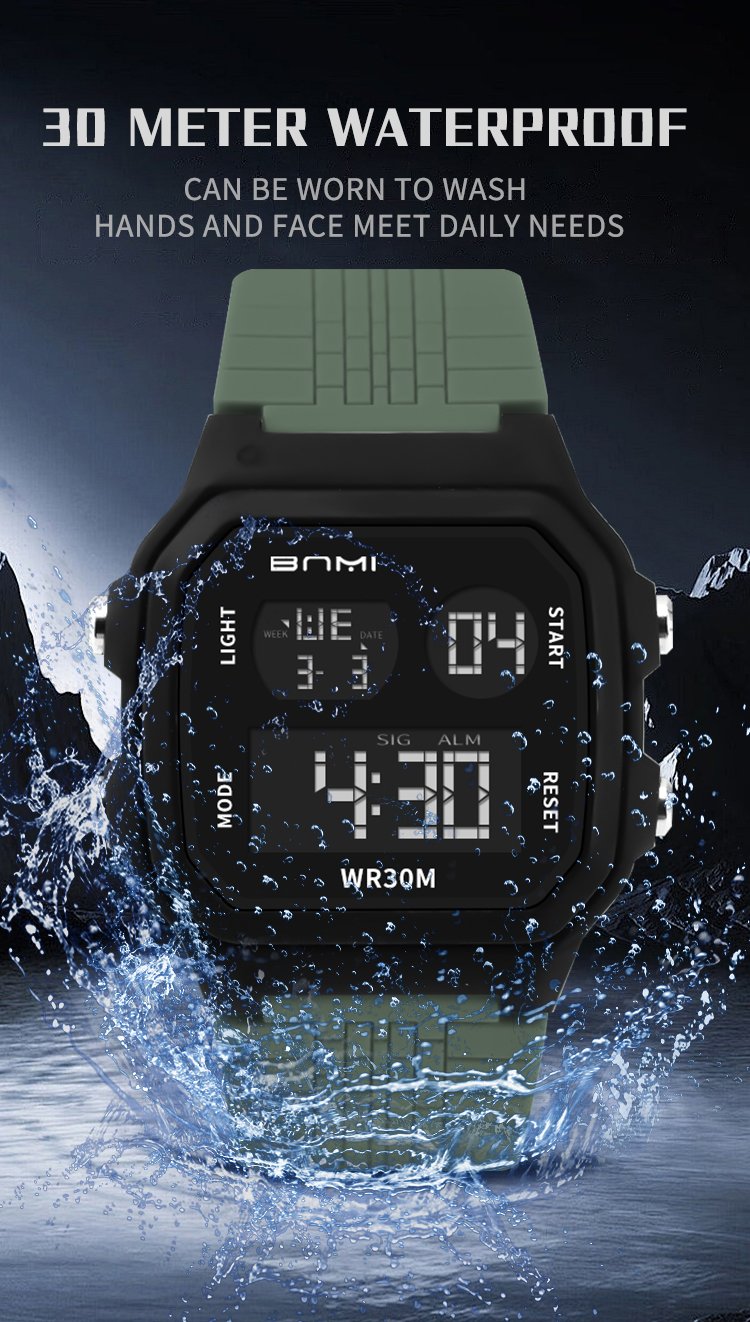 octagonal digital wrist watch 5
